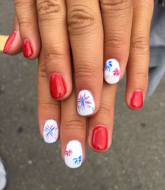 Fourth of July nail designs 