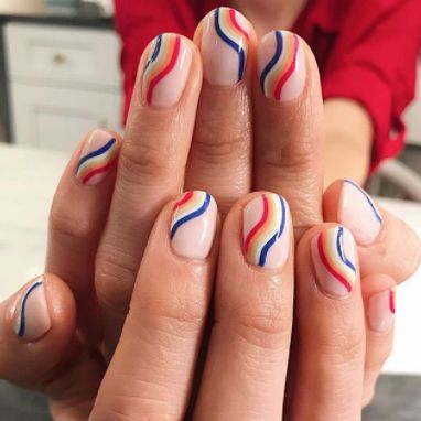 Cute nails for party 