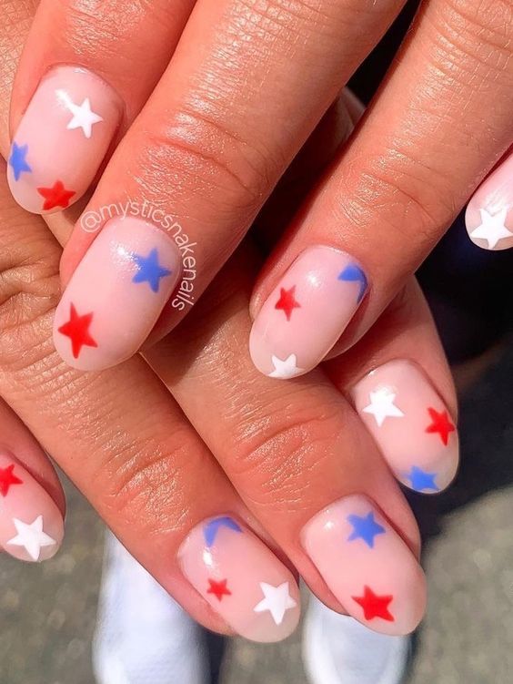 Fourth of july day nail ideas 