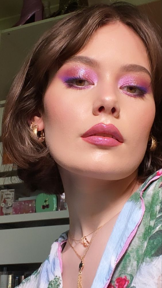 Simple V-day makeup 
