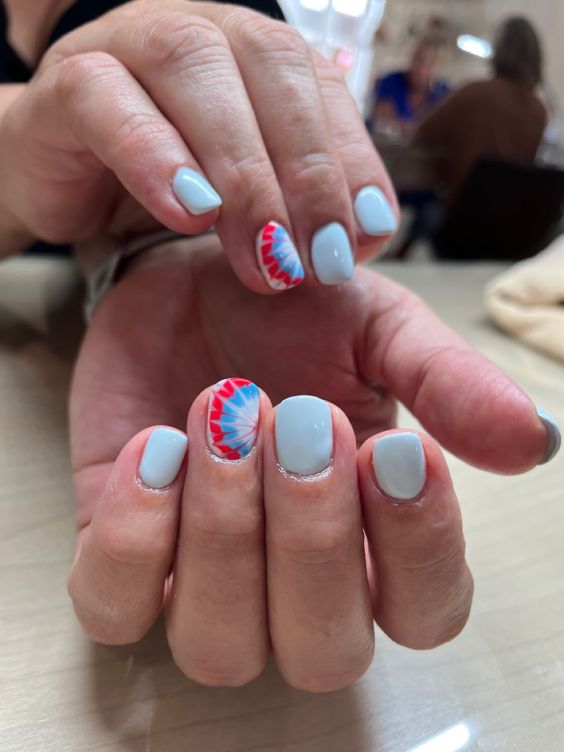 Fourth of july nail art 