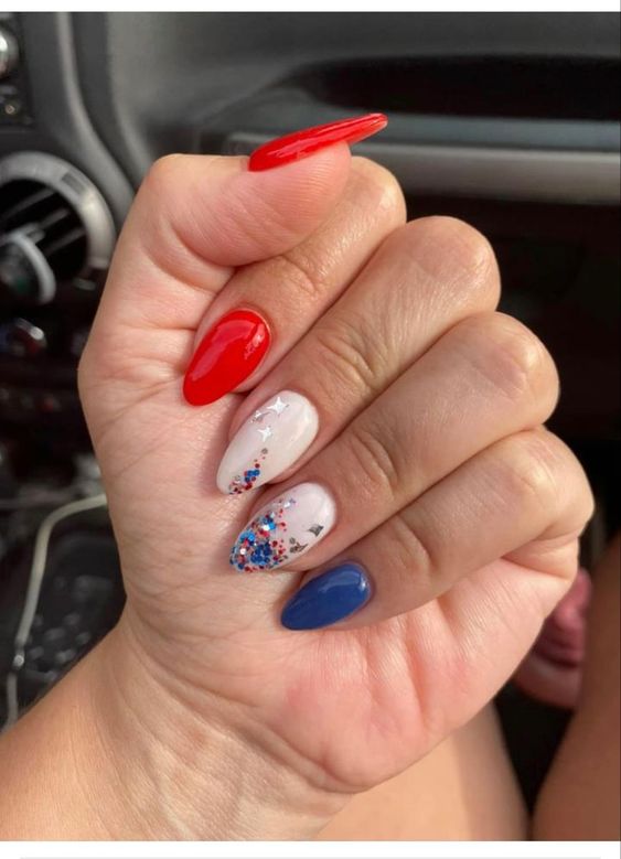 Fourth of July nail designs 