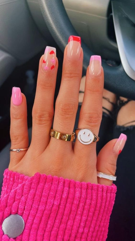 Cute nails for valentines day 