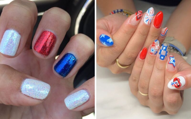 Fourth of July Day nail ideas