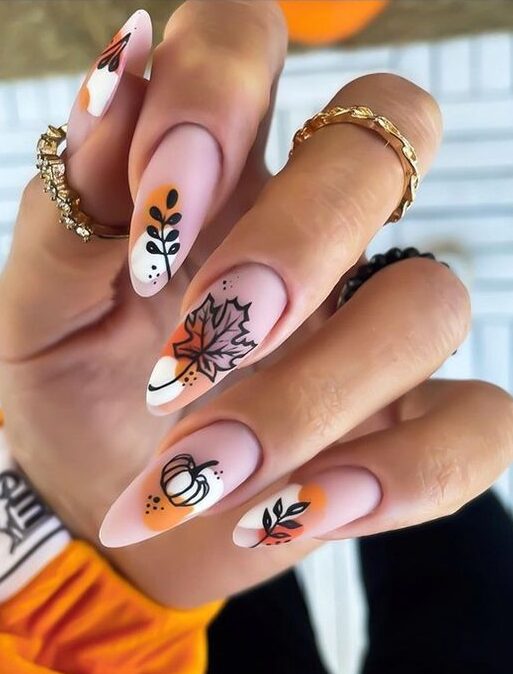 October nail designs 