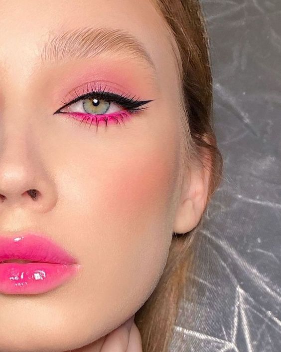 Soft valentine's day face paint 