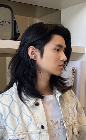 Wolf cut hairstyles for men 
