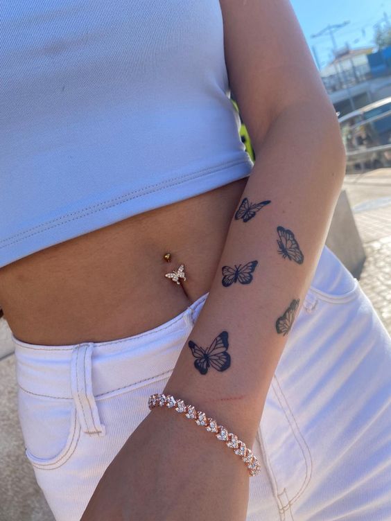 Baddie tattoos for women 