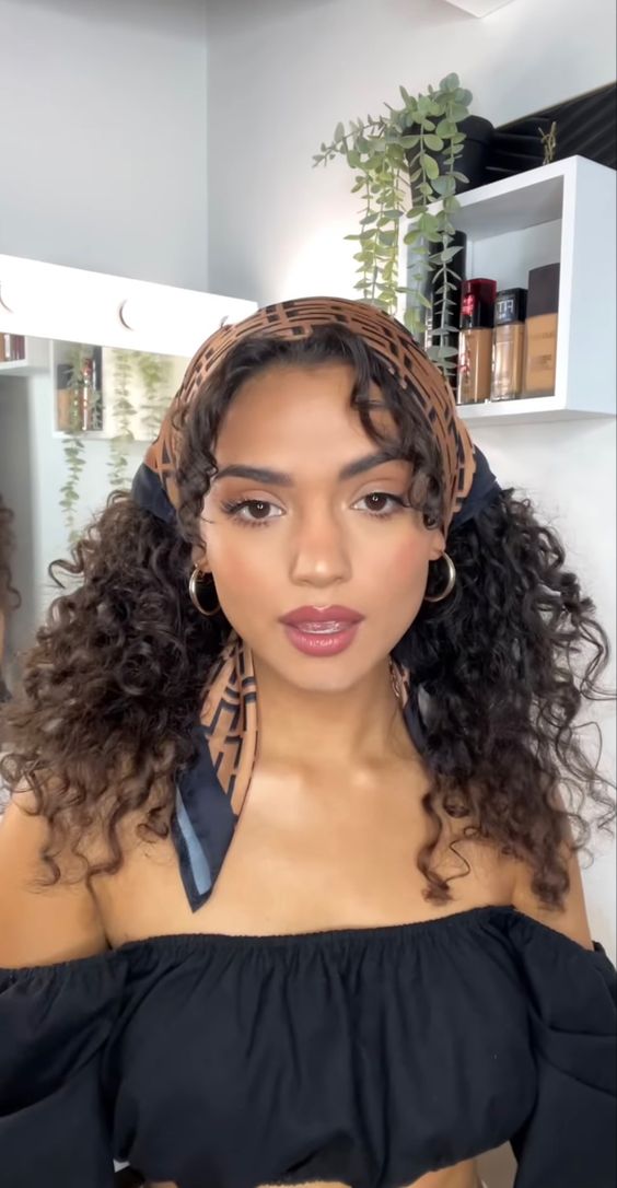 Simple mixed hair for girls 