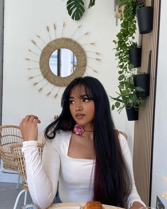 Simple mixed hair for girls 