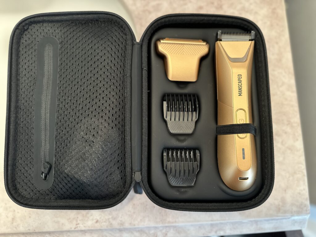 manscaped lawn mower 5.0 ultra forged gold travel case