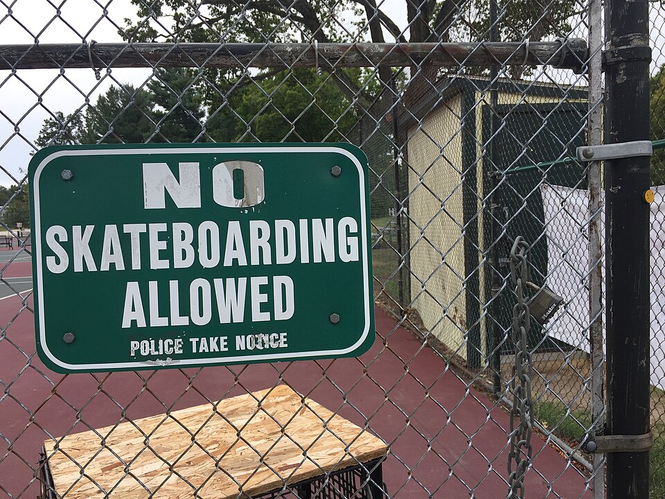 No Skateboarding Allowed