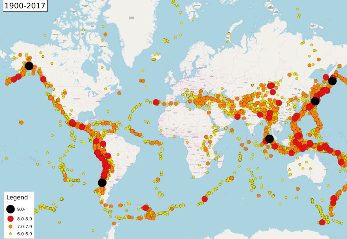Earthquakes in Unusual Locations
