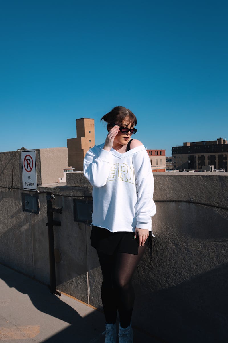 Spandex and Off-the-Shoulder Sweatshirts