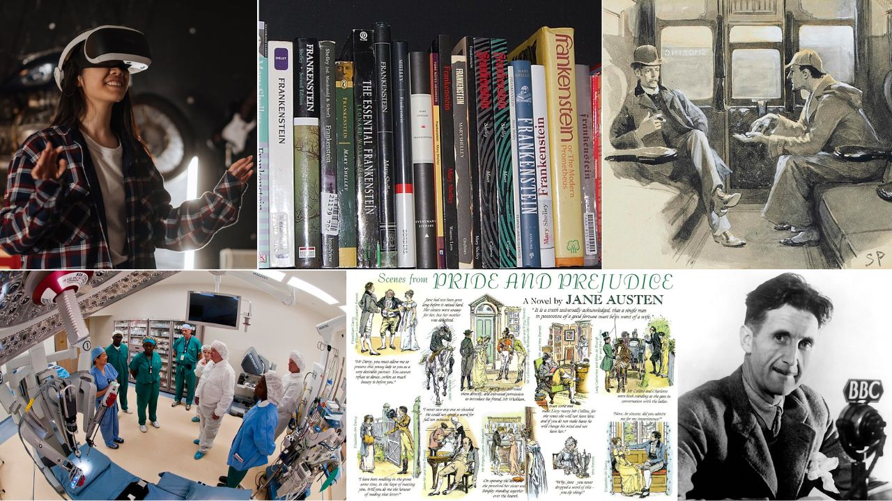 Classic stories predicted real tools, from GPS and VR to CRISPR and submarines, showing teens how ideas turn into technology.