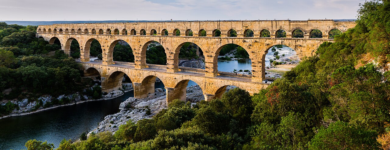 Roman Aqueducts, Pont du Gard, France