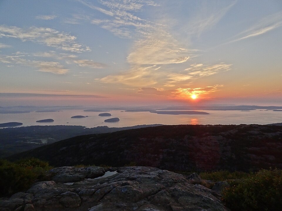 Sunrise on Cadillac Mountain, Acadia, Maine