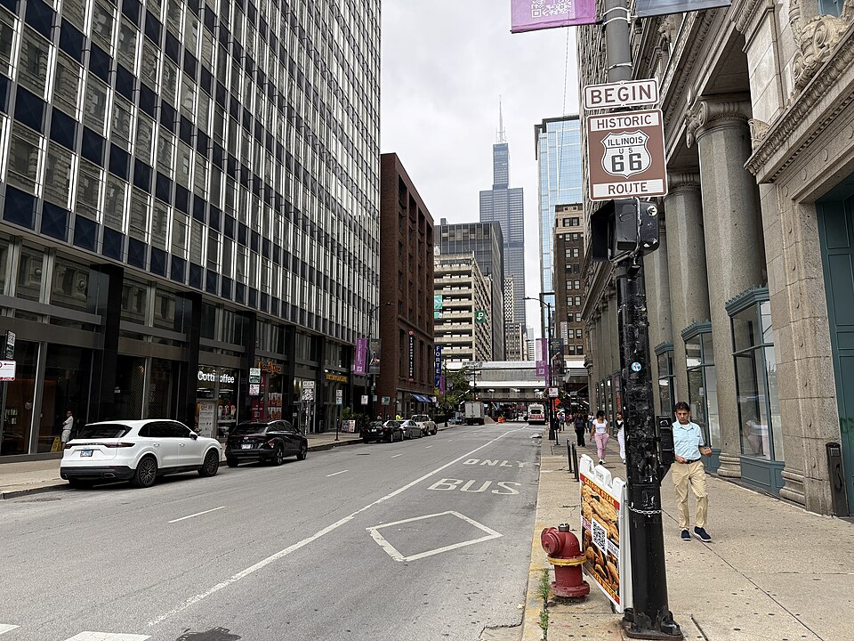 Begin Route 66 Sign - Chicago