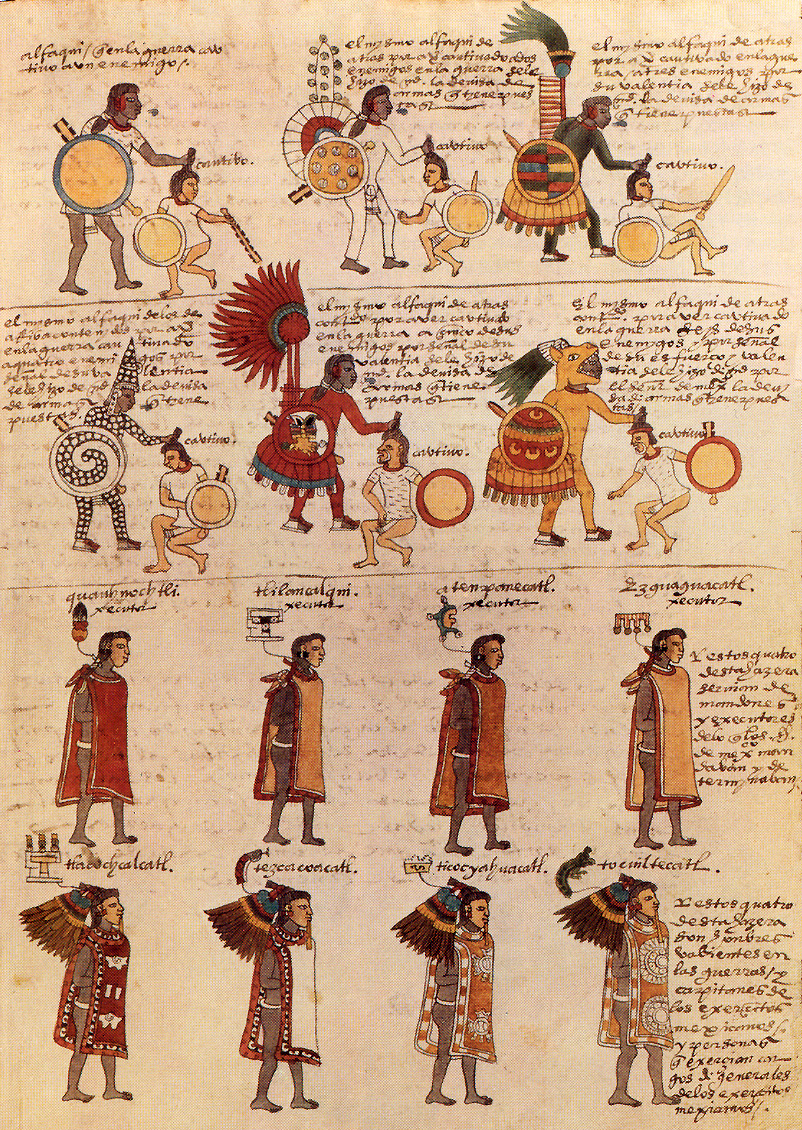 Aztec sumptuary rules on clothes and colors