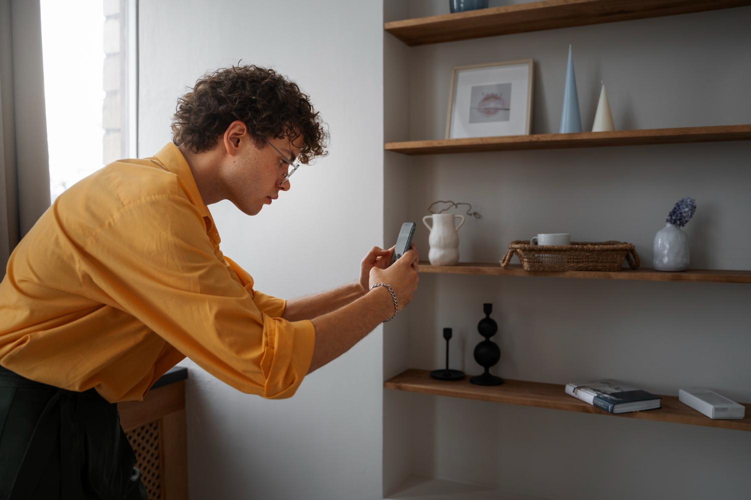 Between-Stud Niches With Flush Doors