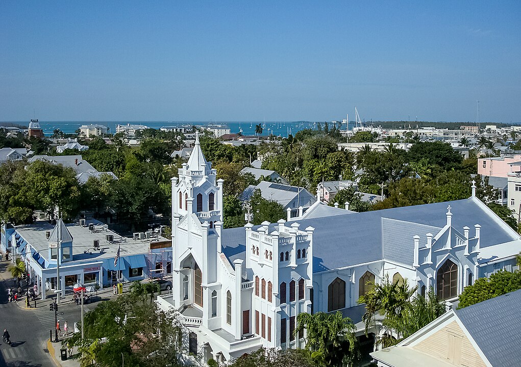 Key West, Florida Feeding The Free-Range Chickens