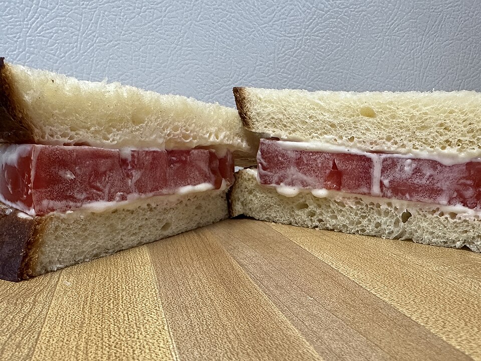 Tomato Sandwich On Soft White Bread