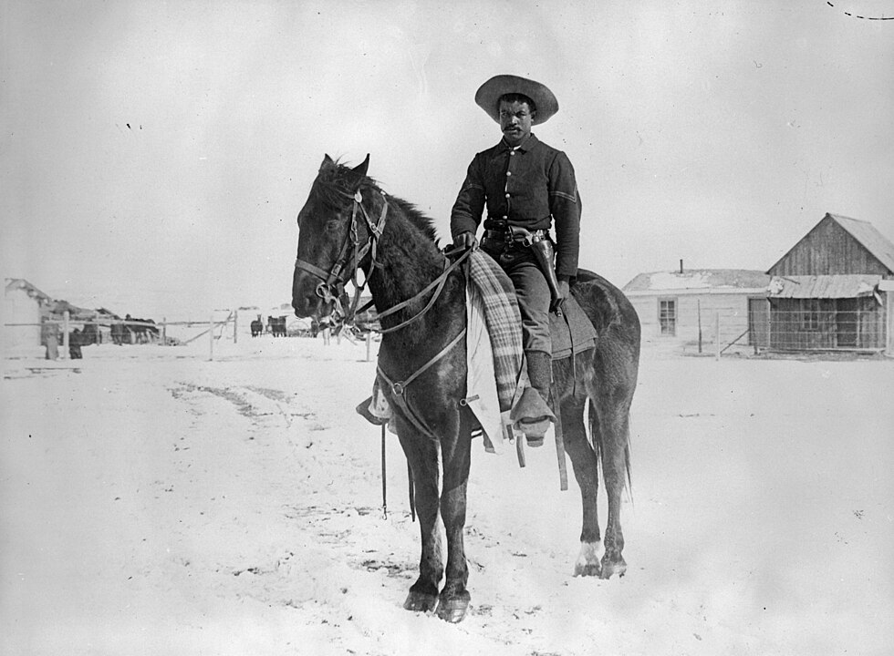 Buffalo Soldier in the 9th Cavalry, 1890