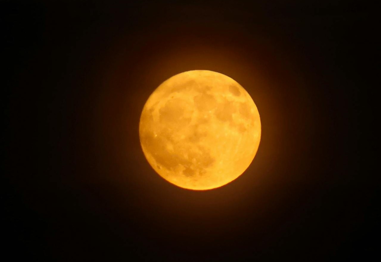 Golden Hue And The Moon Illusion