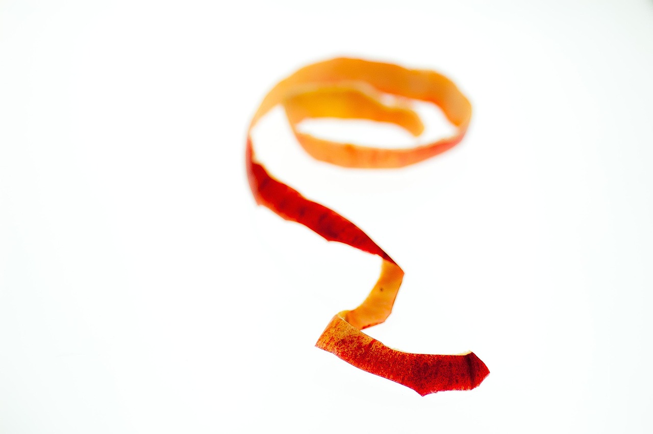 Apple Peel Initial Toss