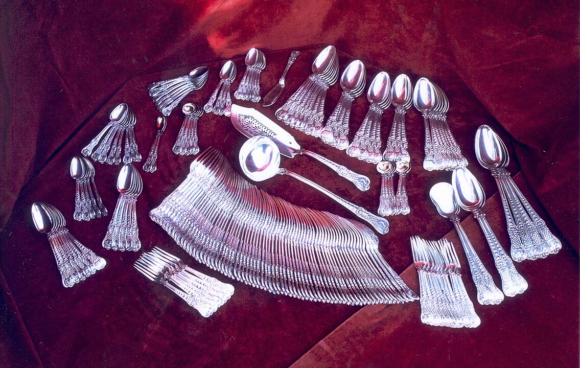 Sterling Silver Flatware And Tea Sets
