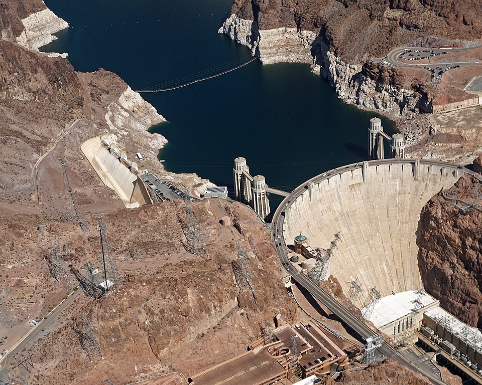 Inspection Tunnels Carved Into Hoover Dam