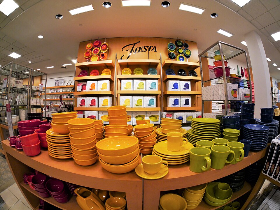 Red Fiestaware Dinner Plates
