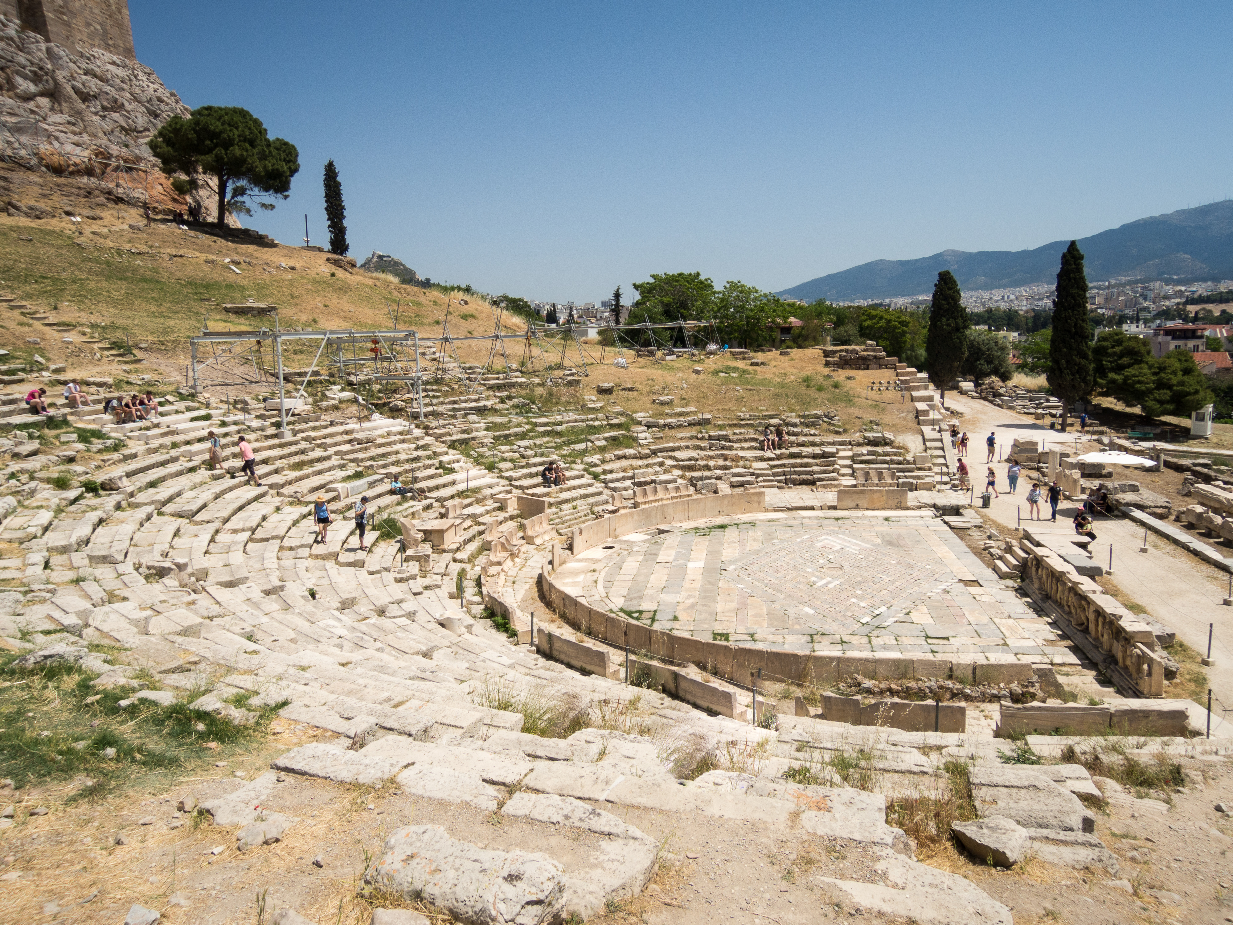 High Heels At Greek Ruins