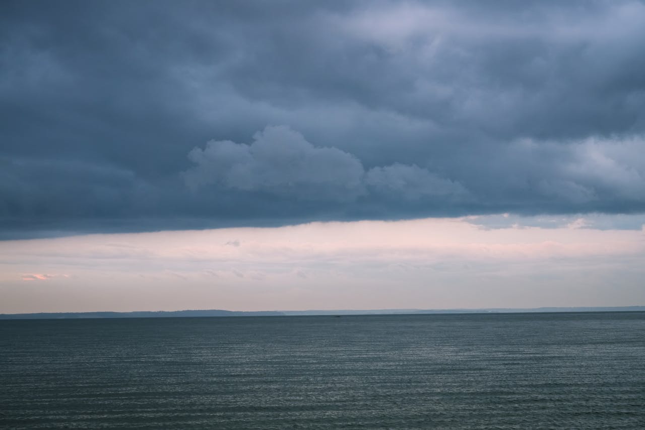 Greenish Skies And Heavy Stillness Before Storms