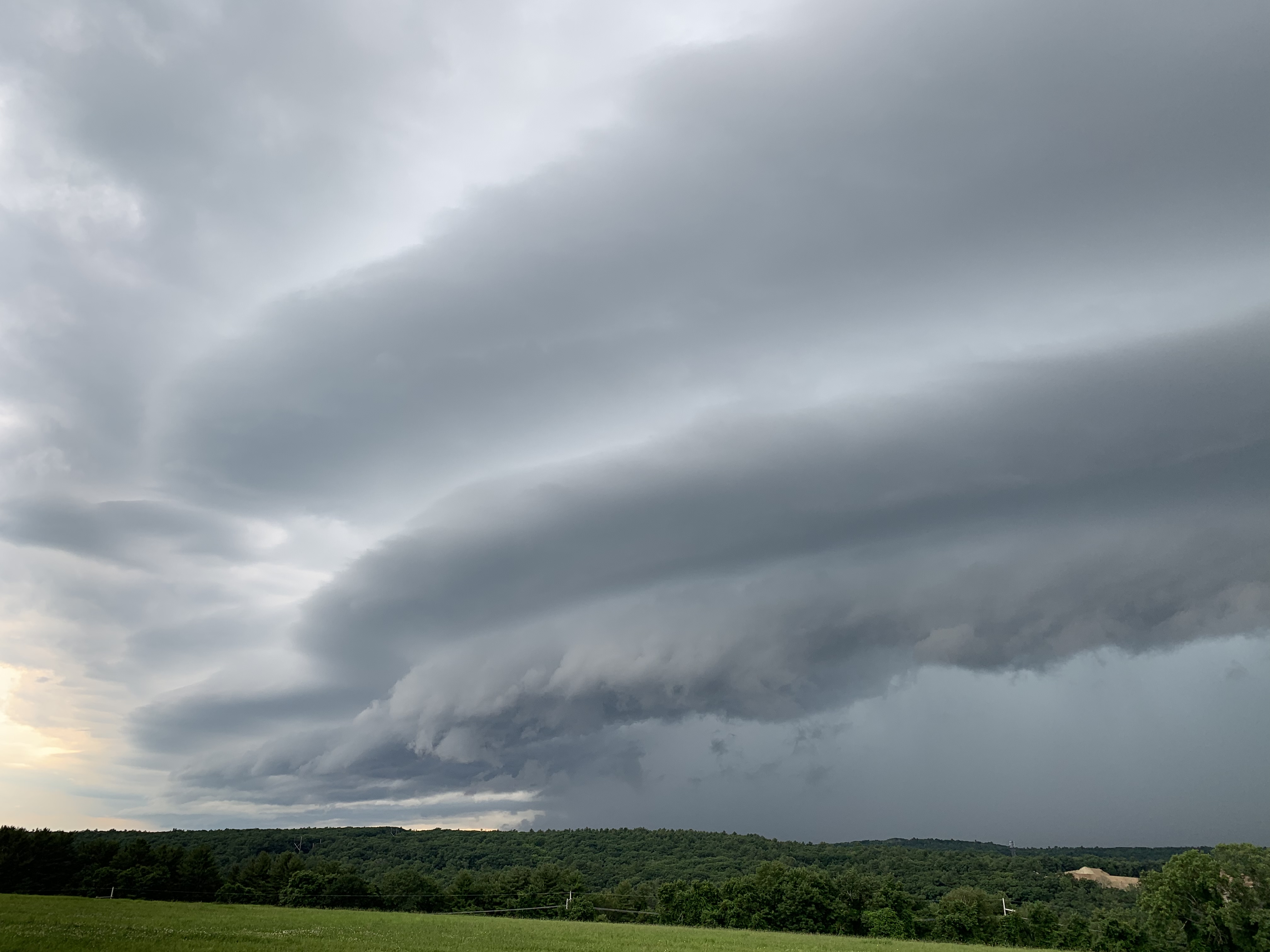 Low Racing Shelf Clouds On The Front