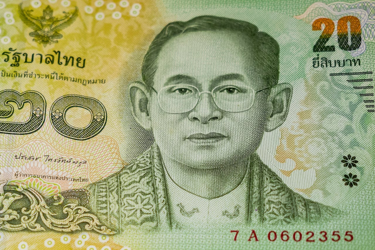 Stepping On Currency In Thailand