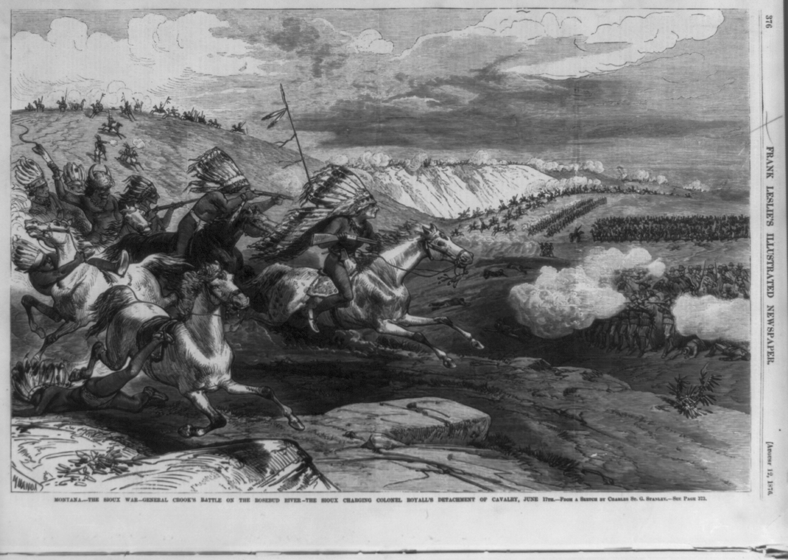 Battle of the Rosebud, Montana Territory, 1876
