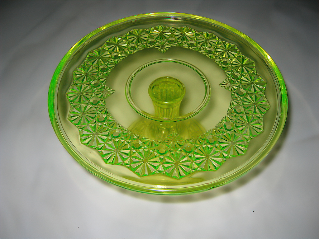 Uranium Glass Goblets And Tumblers