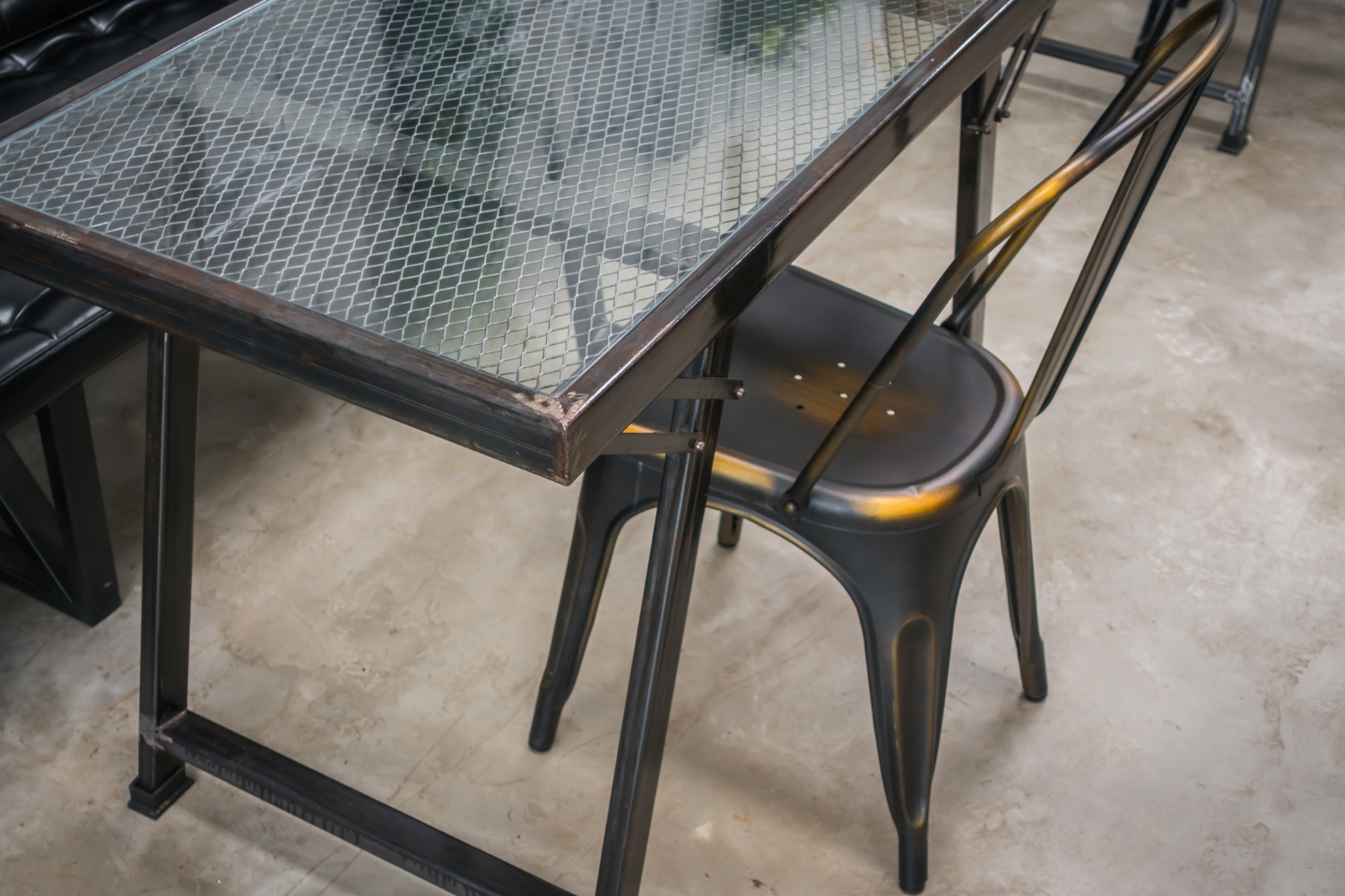 Chrome And Smoked Glass Tables