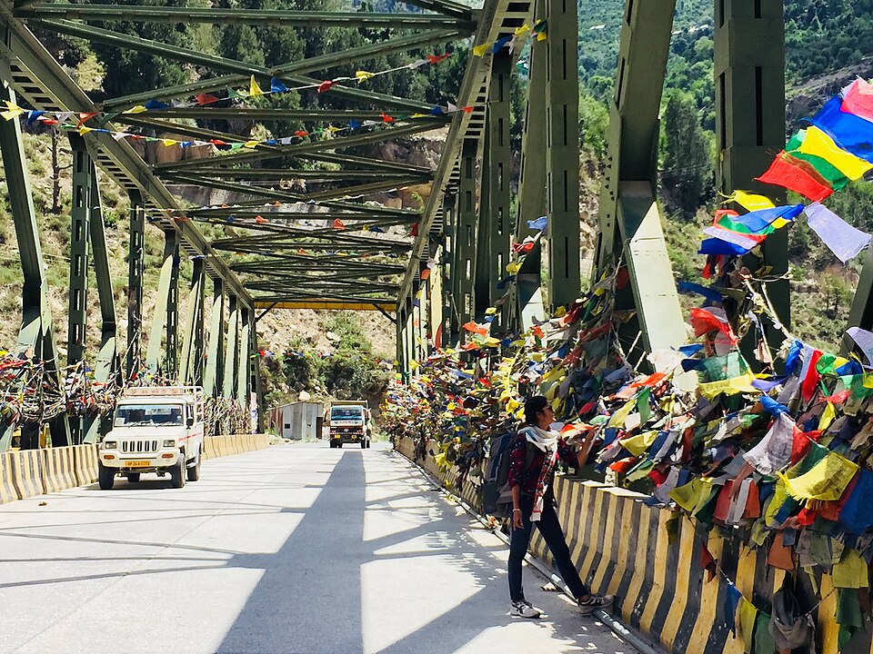 Prayer Flags on Himalayan Bridges