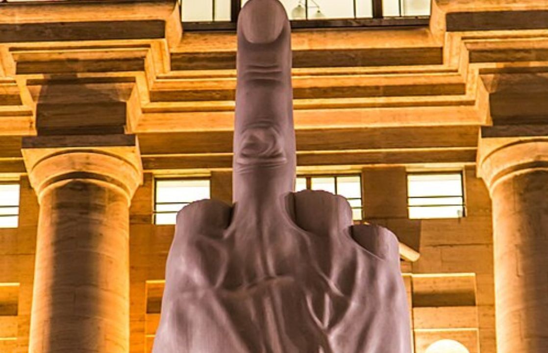 Cattelan’s L.O.V.E. and a Gesture Toward Finance