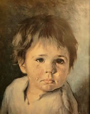 The Crying Boy Painting