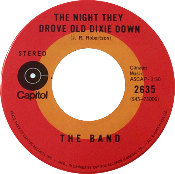 The_night_they_drove_old_dixie_down_by_The_Band_Canadian_single_side-B