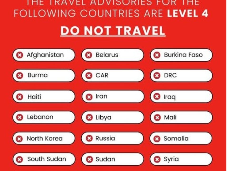 What A Level 4 Advisory Actually Implies