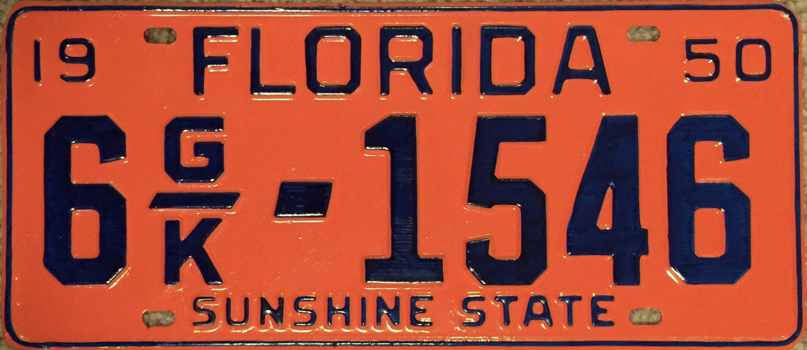 1950_Florida_license_plate