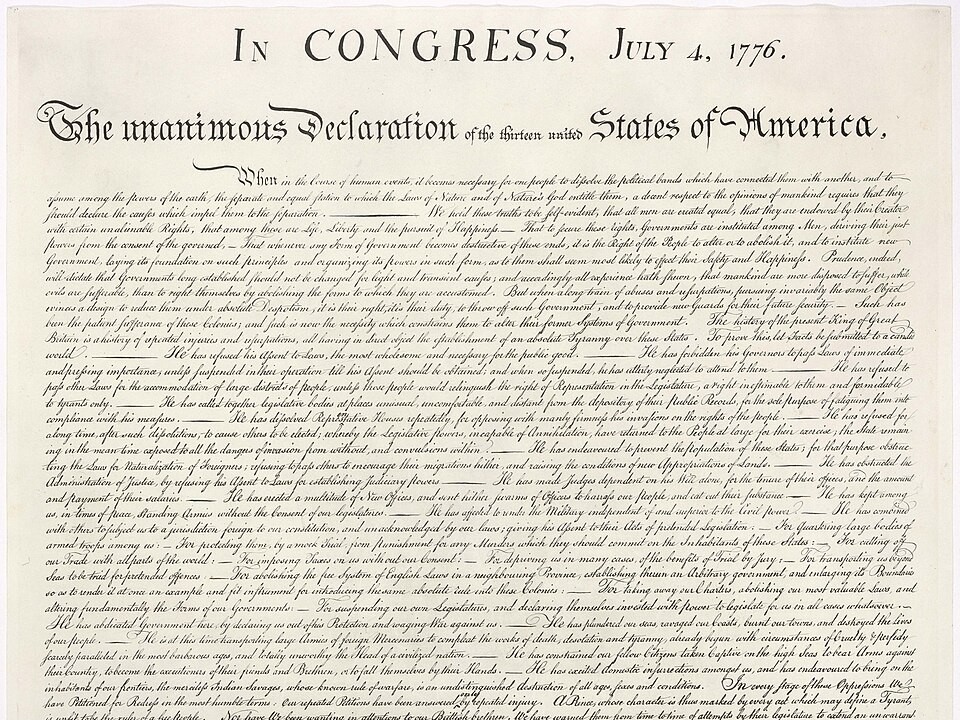 Declaration Of Independence Turns 250