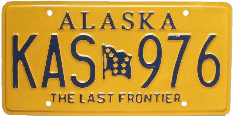Alaska License Plate