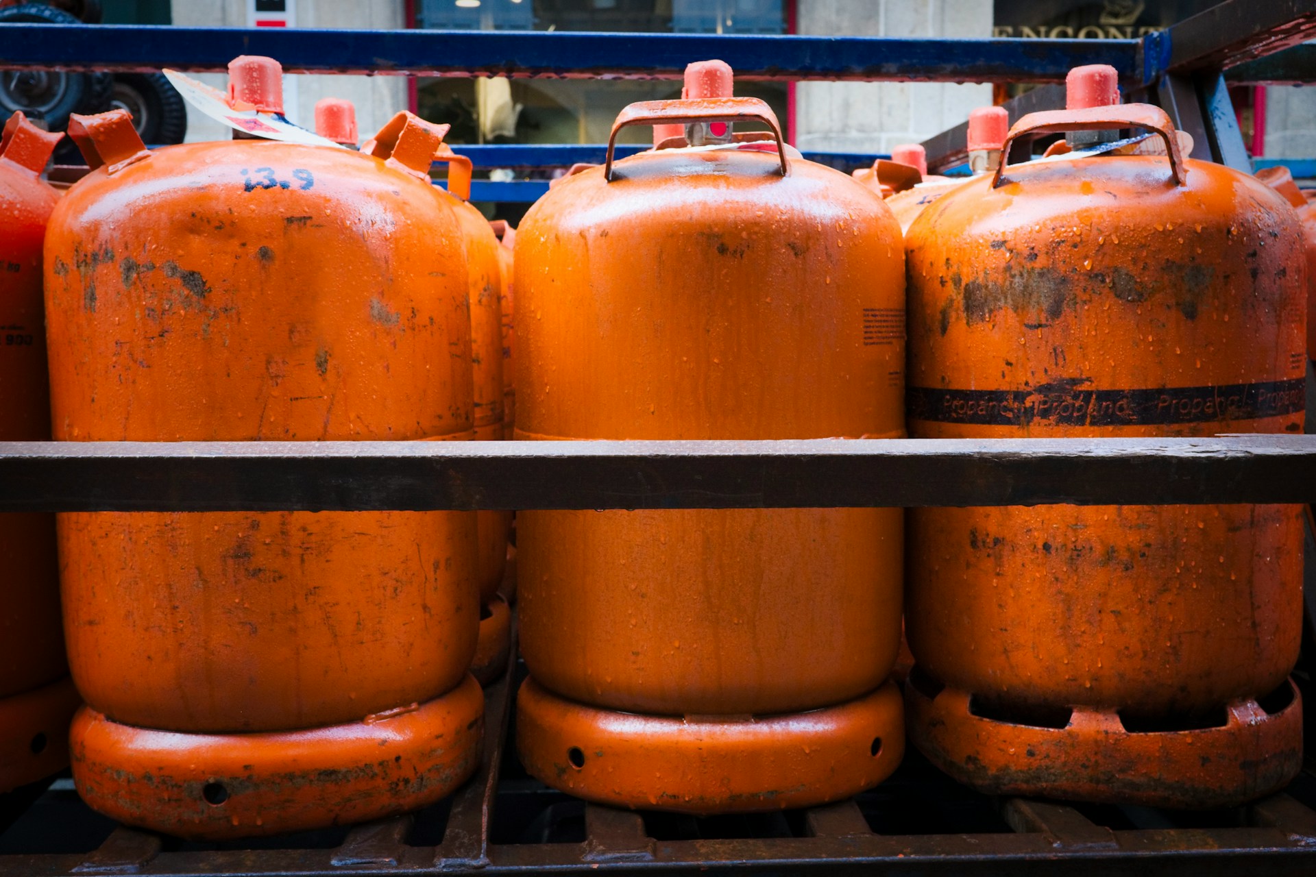 Propane Cylinders Kept Inside
