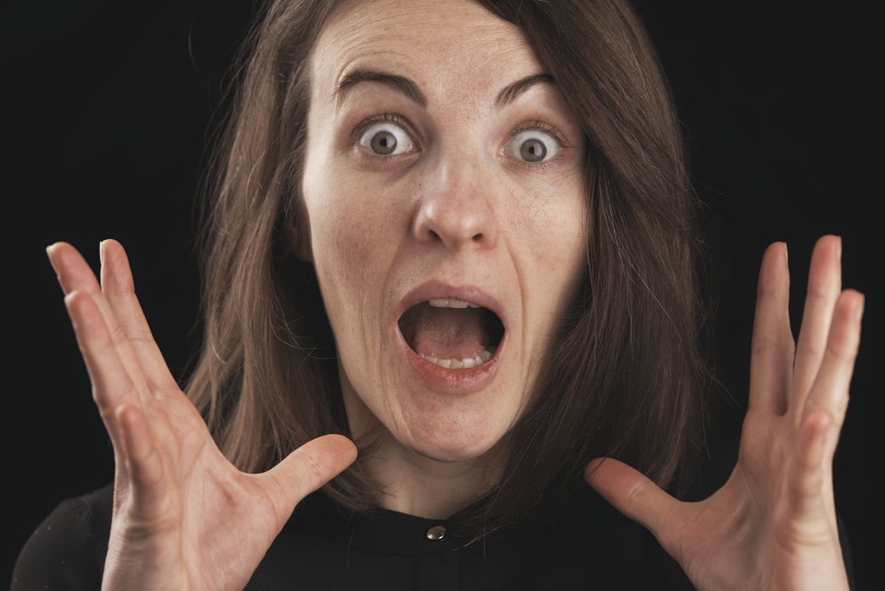 shocked woman