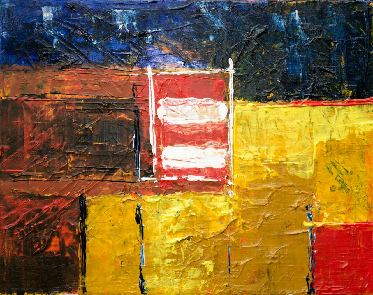 Textured art in house